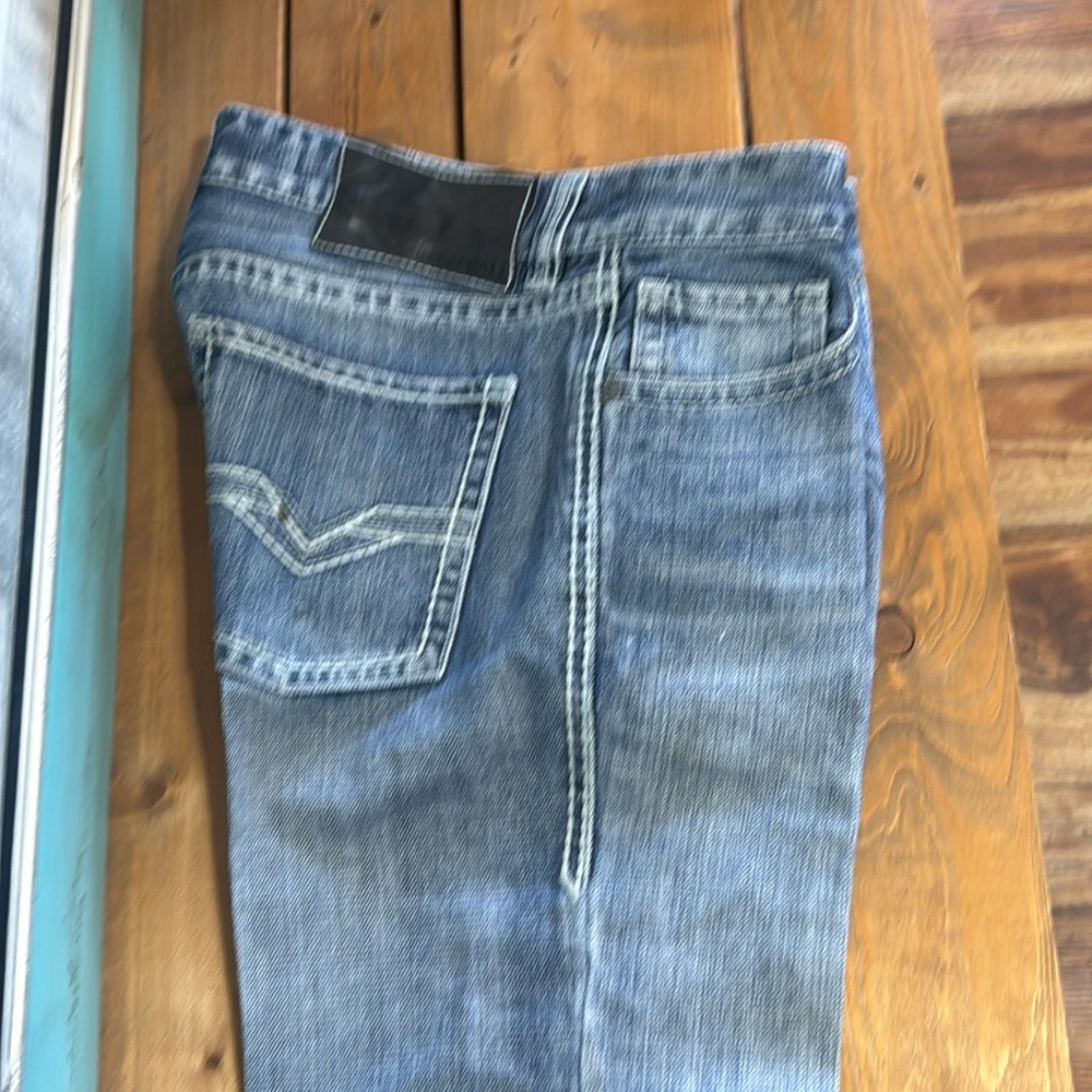 Rick & Roll cowboy denim Pistol Straight Jeans 30x34 EUC